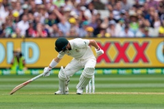 MELBOURNE, AUSTRALIA - DECEMBER 26: David Warner of Australia runs during day one of the Second Test match in the series between Australia and New Zealand at The Melbourne Cricket Ground on December 26, 2019 in Melbourne, Australia. (Photo by Speed Media/Icon Sportswire)