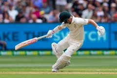 MELBOURNE, AUSTRALIA - DECEMBER 26: David Warner of Australia runs during day one of the Second Test match in the series between Australia and New Zealand at The Melbourne Cricket Ground on December 26, 2019 in Melbourne, Australia. (Photo by Speed Media/Icon Sportswire)