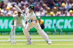 MELBOURNE, AUSTRALIA - DECEMBER 26: Steven Smith of Australia bats during day one of the Second Test match in the series between Australia and New Zealand at The Melbourne Cricket Ground on December 26, 2019 in Melbourne, Australia. (Photo by Speed Media/Icon Sportswire)