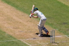 MELBOURNE, AUSTRALIA - DECEMBER 26: Marnus Labuschagne of Australia bats during day one of the Second Test match in the series between Australia and New Zealand at The Melbourne Cricket Ground on December 26, 2019 in Melbourne, Australia. (Photo by Speed Media/Icon Sportswire)