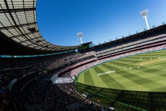 MELBOURNE, AUSTRALIA - DECEMBER 26: 80,000 fans pack into the MCG during day one of the Second Test match in the series between Australia and New Zealand at The Melbourne Cricket Ground on December 26, 2019 in Melbourne, Australia. (Photo by Speed Media/Icon Sportswire)