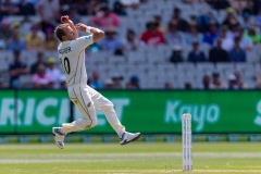 MELBOURNE, AUSTRALIA - DECEMBER 27: Neil Wagner of New Zealand bowls during day two of the Second Test match in the series between Australia and New Zealand at The Melbourne Cricket Ground on December 27, 2019 in Melbourne, Australia. (Photo by Speed Media/Icon Sportswire)