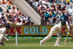 MELBOURNE, AUSTRALIA - DECEMBER 27: Tim Paine of Australia bats during day two of the Second Test match in the series between Australia and New Zealand at The Melbourne Cricket Ground on December 27, 2019 in Melbourne, Australia. (Photo by Speed Media/Icon Sportswire)