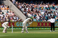 MELBOURNE, AUSTRALIA - DECEMBER 27: Tim Paine of Australia bats during day two of the Second Test match in the series between Australia and New Zealand at The Melbourne Cricket Ground on December 27, 2019 in Melbourne, Australia. (Photo by Speed Media/Icon Sportswire)