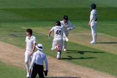 MELBOURNE, AUSTRALIA - DECEMBER 27: nTom Latham of New Zealand runs during day two of the Second Test match in the series between Australia and New Zealand at The Melbourne Cricket Ground on December 27, 2019 in Melbourne, Australia. (Photo by Speed Media/Icon Sportswire)