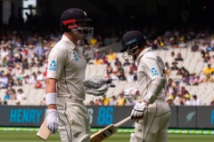 MELBOURNE, AUSTRALIA - DECEMBER 28: Ross Taylor of New Zealand caught out during day three of the Second Test match in the series between Australia and New Zealand at The Melbourne Cricket Ground on December 28, 2019 in Melbourne, Australia. (Photo by Speed Media/Icon Sportswire)