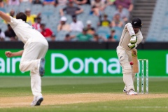 MELBOURNE, AUSTRALIA - DECEMBER 28: Tom Latham of New Zealand bats during day three of the Second Test match in the series between Australia and New Zealand at The Melbourne Cricket Ground on December 28, 2019 in Melbourne, Australia. (Photo by Speed Media/Icon Sportswire)