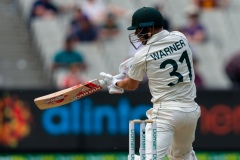 MELBOURNE, AUSTRALIA - DECEMBER 28: 
David Warner of Australia bats  during day three of the Second Test match in the series between Australia and New Zealand at The Melbourne Cricket Ground on December 28, 2019 in Melbourne, Australia. (Photo by Speed Media/Icon Sportswire)