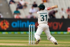 MELBOURNE, AUSTRALIA - DECEMBER 28: David Warner of Australia caught out during day three of the Second Test match in the series between Australia and New Zealand at The Melbourne Cricket Ground on December 28, 2019 in Melbourne, Australia. (Photo by Speed Media/Icon Sportswire)