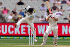 MELBOURNE, AUSTRALIA - DECEMBER 28: Joe Burns of Australia bats during day three of the Second Test match in the series between Australia and New Zealand at The Melbourne Cricket Ground on December 28, 2019 in Melbourne, Australia. (Photo by Speed Media/Icon Sportswire)