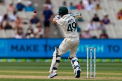 MELBOURNE, AUSTRALIA - DECEMBER 28: Steven Smith of Australia bats during day three of the Second Test match in the series between Australia and New Zealand at The Melbourne Cricket Ground on December 28, 2019 in Melbourne, Australia. (Photo by Speed Media/Icon Sportswire)
