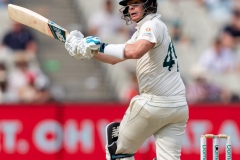 MELBOURNE, AUSTRALIA - DECEMBER 28: Steven Smith of Australia bats during day three of the Second Test match in the series between Australia and New Zealand at The Melbourne Cricket Ground on December 28, 2019 in Melbourne, Australia. (Photo by Speed Media/Icon Sportswire)
