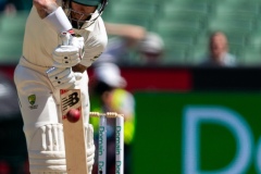 MELBOURNE, AUSTRALIA - DECEMBER 29: Matthew Wade of Australia bats during day four of the Second Test match in the series between Australia and New Zealand at The Melbourne Cricket Ground on December 29, 2019 in Melbourne, Australia. (Photo by Speed Media/Icon Sportswire)