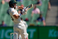 MELBOURNE, AUSTRALIA - DECEMBER 29: Mitchell Starc of Australia bats during day four of the Second Test match in the series between Australia and New Zealand at The Melbourne Cricket Ground on December 29, 2019 in Melbourne, Australia. (Photo by Speed Media/Icon Sportswire)