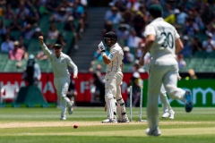MELBOURNE, AUSTRALIA - DECEMBER 29: Ross Taylor of New Zealand gets out during day four of the Second Test match in the series between Australia and New Zealand at The Melbourne Cricket Ground on December 29, 2019 in Melbourne, Australia. (Photo by Speed Media/Icon Sportswire)