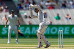 MELBOURNE, AUSTRALIA - DECEMBER 29: Tom Blundell of New Zealand bats  during day four of the Second Test match in the series between Australia and New Zealand at The Melbourne Cricket Ground on December 29, 2019 in Melbourne, Australia. (Photo by Speed Media/Icon Sportswire)