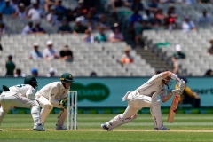 MELBOURNE, AUSTRALIA - DECEMBER 29: Tom Blundell of New Zealand bats during day four of the Second Test match in the series between Australia and New Zealand at The Melbourne Cricket Ground on December 29, 2019 in Melbourne, Australia. (Photo by Speed Media/Icon Sportswire)