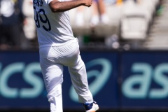 MELBOURNE, AUSTRALIA - DECEMBER 26: Ravichandran Ashwin of India cheers as Steven Smith of Australia is caught out during day one of the Second Vodafone Test cricket match between Australia and India at the Melbourne Cricket Ground on December 26, 2020 in Melbourne, Australia. (Photo by Dave Hewison/Speed Media/Icon Sportswire)