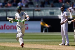 MELBOURNE, AUSTRALIA - DECEMBER 26: Tim Paine of Australia takes a run during day one of the Second Vodafone Test cricket match between Australia and India at the Melbourne Cricket Ground on December 26, 2020 in Melbourne, Australia. (Photo by Dave Hewison/Speed Media/Icon Sportswire)