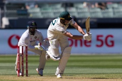 MELBOURNE, AUSTRALIA - DECEMBER 26: Cameron Green of Australia bats  during day one of the Second Vodafone Test cricket match between Australia and India at the Melbourne Cricket Ground on December 26, 2020 in Melbourne, Australia. (Photo by Dave Hewison/Speed Media/Icon Sportswire)