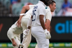 MELBOURNE, AUSTRALIA - DECEMBER 27: Pat Cummins of Australia bowls during day two of the Second Vodafone Test cricket match between Australia and India at the Melbourne Cricket Ground on December 27, 2020 in Melbourne, Australia. (Photo by Dave Hewison/Speed Media/Icon Sportswire)