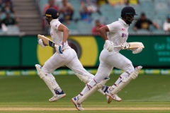 MELBOURNE, AUSTRALIA - DECEMBER 27: Cheteshwar Pujara of India takes a run during day two of the Second Vodafone Test cricket match between Australia and India at the Melbourne Cricket Ground on December 27, 2020 in Melbourne, Australia. (Photo by Dave Hewison/Speed Media/Icon Sportswire)