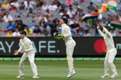 MELBOURNE, AUSTRALIA - DECEMBER 27: Tim Paine of Australia cheers during day two of the Second Vodafone Test cricket match between Australia and India at the Melbourne Cricket Ground on December 27, 2020 in Melbourne, Australia. (Photo by Dave Hewison/Speed Media/Icon Sportswire)