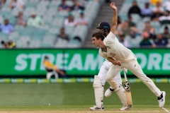 MELBOURNE, AUSTRALIA - DECEMBER 27: Pat Cummins of Australia bows during day two of the Second Vodafone Test cricket match between Australia and India at the Melbourne Cricket Ground on December 27, 2020 in Melbourne, Australia. (Photo by Dave Hewison/Speed Media/Icon Sportswire)
