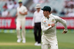 MELBOURNE, AUSTRALIA - DECEMBER 27: Marnus Labuschagne of Australia runs for a ball during day two of the Second Vodafone Test cricket match between Australia and India at the Melbourne Cricket Ground on December 27, 2020 in Melbourne, Australia. (Photo by Dave Hewison/Speed Media/Icon Sportswire)