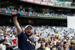 MELBOURNE, AUSTRALIA - DECEMBER 27: An Indian fan poses during day two of the Second Vodafone Test cricket match between Australia and India at the Melbourne Cricket Ground on December 27, 2020 in Melbourne, Australia. (Photo by Dave Hewison/Speed Media/Icon Sportswire)