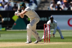 MELBOURNE, AUSTRALIA - DECEMBER 29: Pat Cummins of Australia bats during day four of the Second Vodafone Test cricket match between Australia and India at the Melbourne Cricket Ground on December 29, 2020 in Melbourne, Australia. (Photo by Dave Hewison/Speed Media/Icon Sportswire)