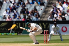 MELBOURNE, AUSTRALIA - DECEMBER 29: Cameron Green of Australia ducks during day four of the Second Vodafone Test cricket match between Australia and India at the Melbourne Cricket Ground on December 29, 2020 in Melbourne, Australia. (Photo by Dave Hewison/Speed Media/Icon Sportswire)