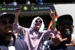 MELBOURNE, AUSTRALIA - DECEMBER 29: Indian fans erupt during day four of the Second Vodafone Test cricket match between Australia and India at the Melbourne Cricket Ground on December 29, 2020 in Melbourne, Australia. (Photo by Dave Hewison/Speed Media/Icon Sportswire)