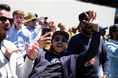 MELBOURNE, AUSTRALIA - DECEMBER 29: Indian fans erupt during day four of the Second Vodafone Test cricket match between Australia and India at the Melbourne Cricket Ground on December 29, 2020 in Melbourne, Australia. (Photo by Dave Hewison/Speed Media/Icon Sportswire)
