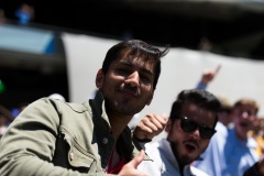 MELBOURNE, AUSTRALIA - DECEMBER 29: Indian fans erupt during day four of the Second Vodafone Test cricket match between Australia and India at the Melbourne Cricket Ground on December 29, 2020 in Melbourne, Australia. (Photo by Dave Hewison/Speed Media/Icon Sportswire)
