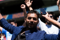 MELBOURNE, AUSTRALIA - DECEMBER 29: Indian fans erupt during day four of the Second Vodafone Test cricket match between Australia and India at the Melbourne Cricket Ground on December 29, 2020 in Melbourne, Australia. (Photo by Dave Hewison/Speed Media/Icon Sportswire)