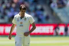 MELBOURNE, AUSTRALIA - DECEMBER 29: Pat Cummins of Australia goes to bowl during day four of the Second Vodafone Test cricket match between Australia and India at the Melbourne Cricket Ground on December 29, 2020 in Melbourne, Australia. (Photo by Dave Hewison/Speed Media/Icon Sportswire)