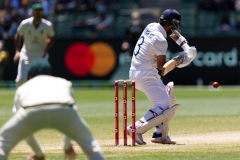 MELBOURNE, AUSTRALIA - DECEMBER 29: Ajinkya Rahane of India bats during day four of the Second Vodafone Test cricket match between Australia and India at the Melbourne Cricket Ground on December 29, 2020 in Melbourne, Australia. (Photo by Dave Hewison/Speed Media/Icon Sportswire)