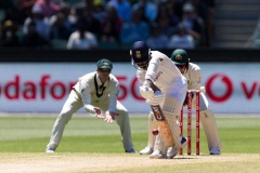 MELBOURNE, AUSTRALIA - DECEMBER 29: Ajinkya Rahane of India bats during day four of the Second Vodafone Test cricket match between Australia and India at the Melbourne Cricket Ground on December 29, 2020 in Melbourne, Australia. (Photo by Dave Hewison/Speed Media/Icon Sportswire)