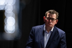 Victorian Premier Daniel Andrews speaks to the media during a press conference in Melbourne, Australia. Victorian Premier Daniel Andrews has announced a 'State of Disaster' and increased restrictions for Victoria. The Premier announced that 671 new cases of COVID were detected, 73 connected to outbreaks, 598 under investigation and seven people died overnight. Stage 3 restrictions will be reintroduced to regional Victoria while Metropolitan Melbourne will now be in Stage 4. An 8pm to 5am curfew will be introduced starting today.