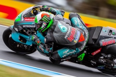 Phillip Island, Australia. 25 October, 2019. Johann Zarco during Free Practice 1 at the Promac Generac Australian MotoGP. Credit: Dave Hewison/Alamy Live News (21) riding for Petronas Yamaha Srt (ITA) during Free Practice 1 at the Promac Generac Australian MotoGP. Credit: Dave Hewison/Alamy Live News