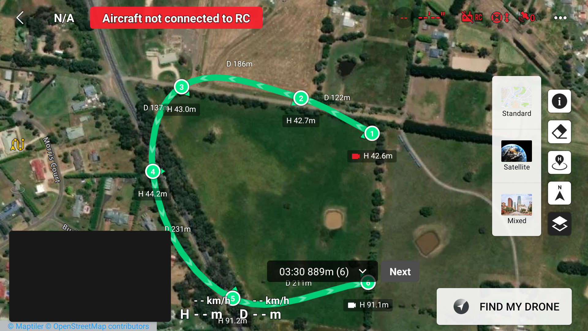 Drone Remote Control unit screenshot